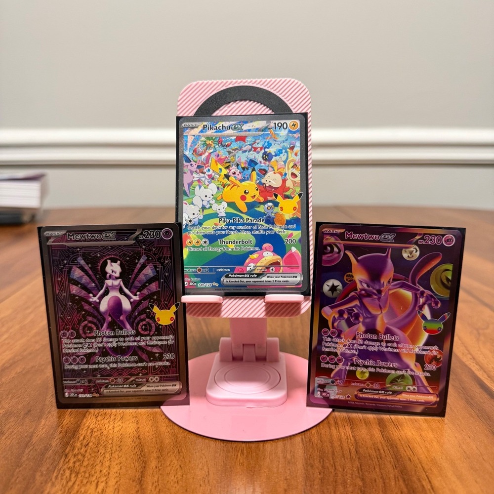 Pokemon 30th Anniversary Pikachu ex 149/128 Mewtwo ex 157/128 151/128 Set of 3